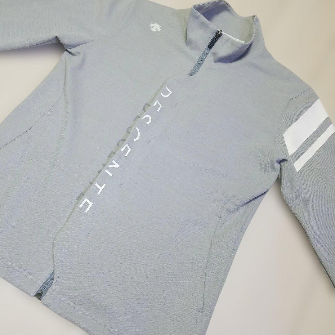 【入手困難】デサントゴルフ ロゴプリントジャージー ジャケット M グレー