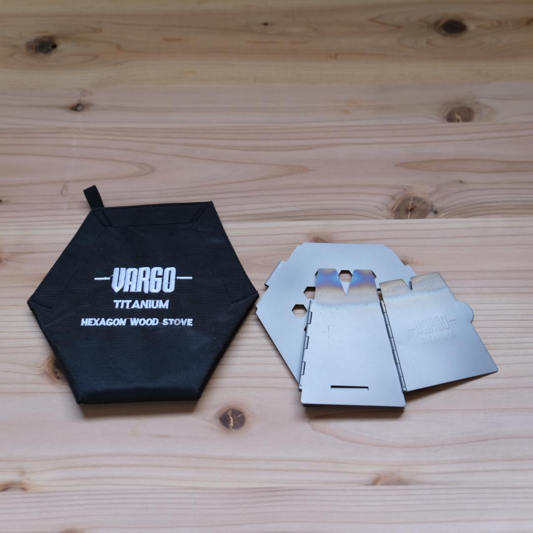 VARGO チタニウム ヘキサゴンウッドストーブ チタン　T-415 中古品