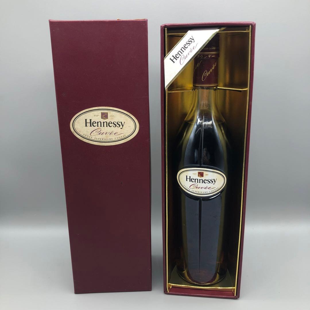 未開封箱付きヘネシーキュヴェスペリオールコニャックブランデー赤ヘネ古酒ビンテージ
